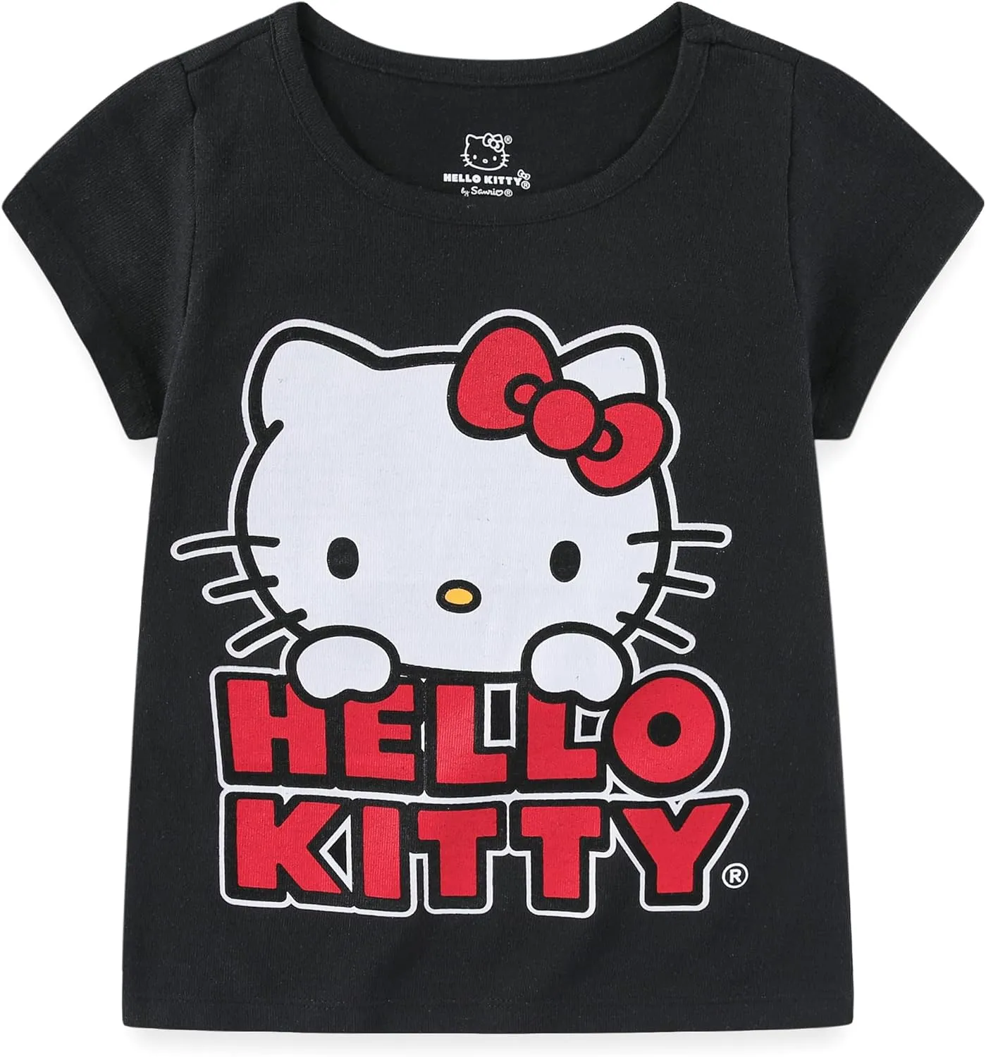 Hello Kitty Sanrio Girls 4 Pack Short Sleeve T-Shirt for Little and Big Kids