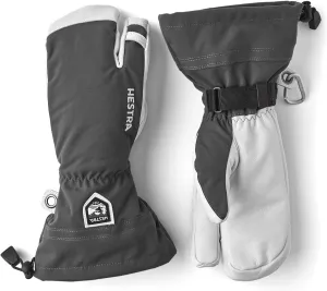 Hestra Army Leather Heli Ski Glove, 3-Finger Snow Glove for Skiing & Snowboarding for Men & Women