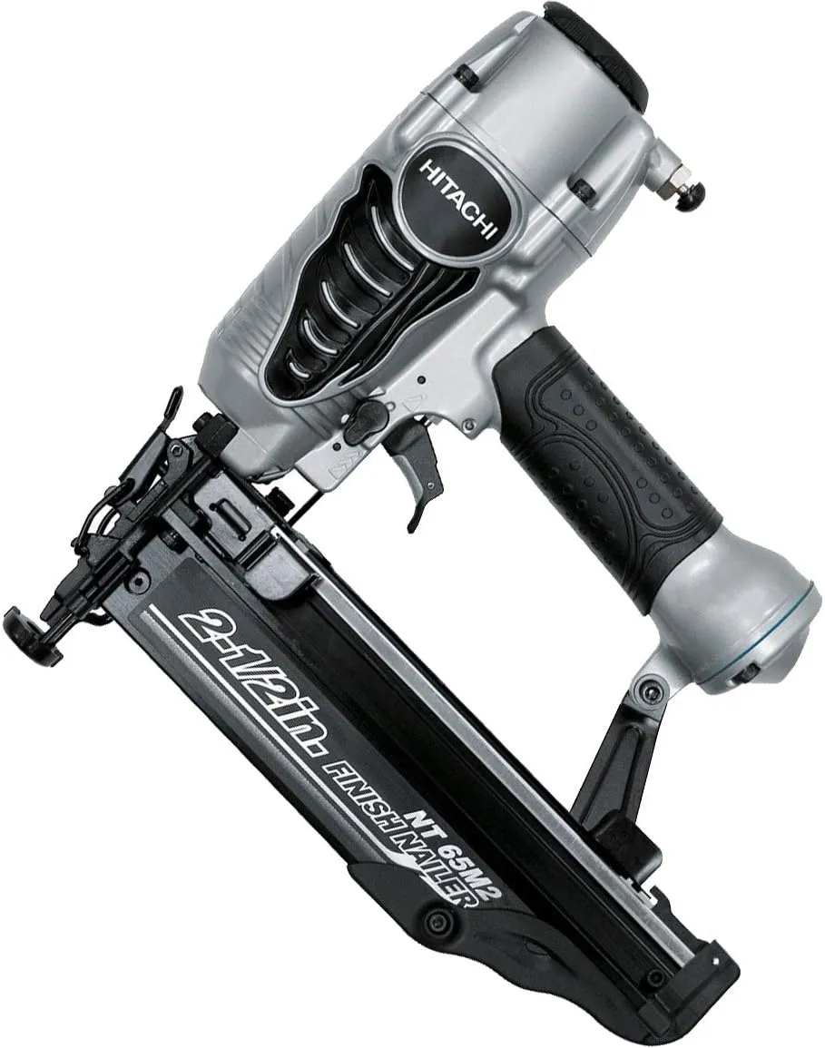 Hitachi NT65M2S 16-Gauge Finish Nailer with Integrated Air Duster, 2-1/2-Inch, Silver (Discontinued by the Manufacturer)