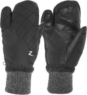 HORZE Adult Padded Warm Winter 3-Finger Horseback Riding Equestrian Mittens for Extra Rein Grip