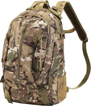 HOW'ON Hunting Backpack 30L Outdoor Waterproof Camo Hunting Pack Khaki Camo