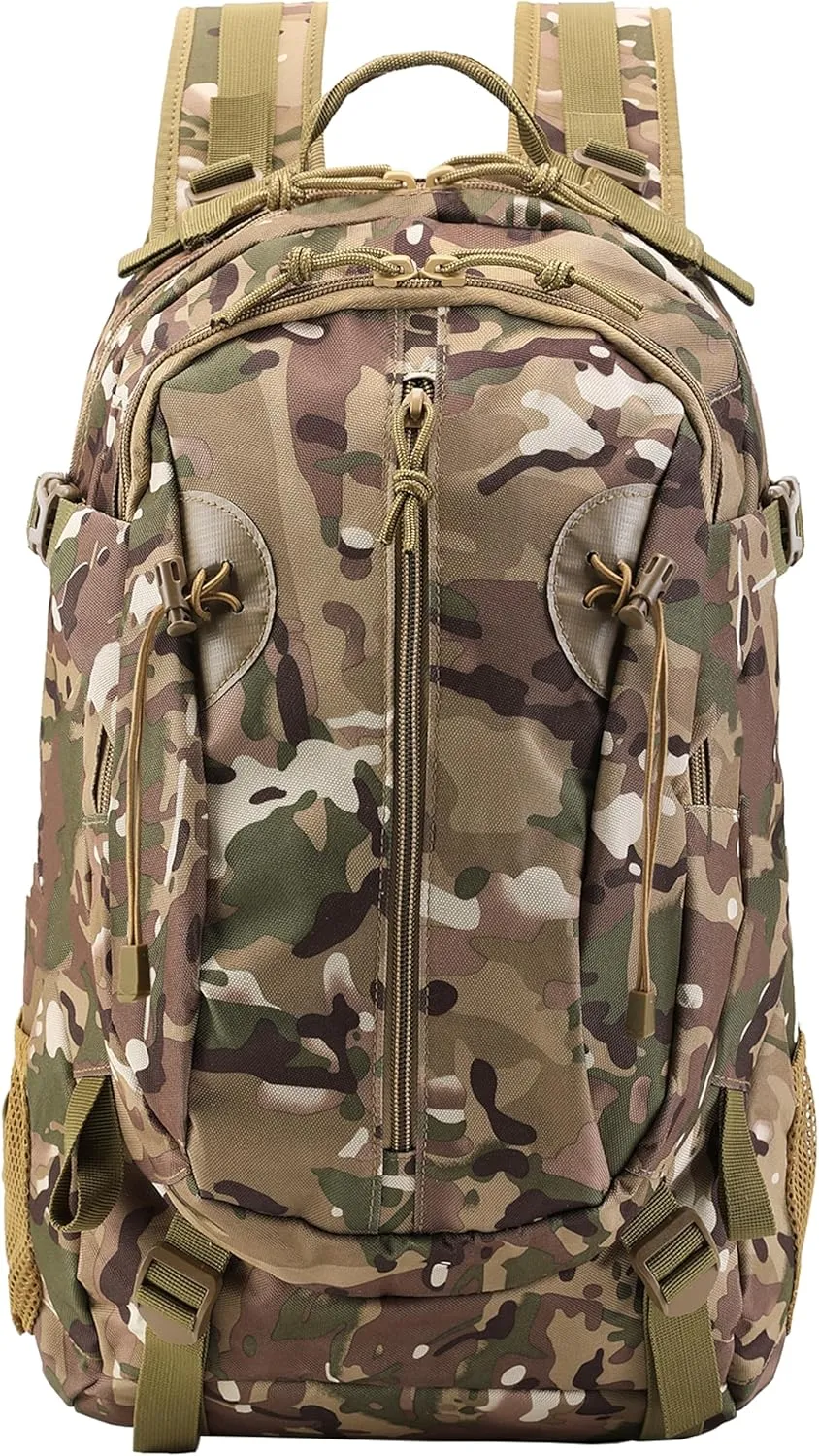 HOW'ON Hunting Backpack 30L Outdoor Waterproof Camo Hunting Pack Khaki Camo