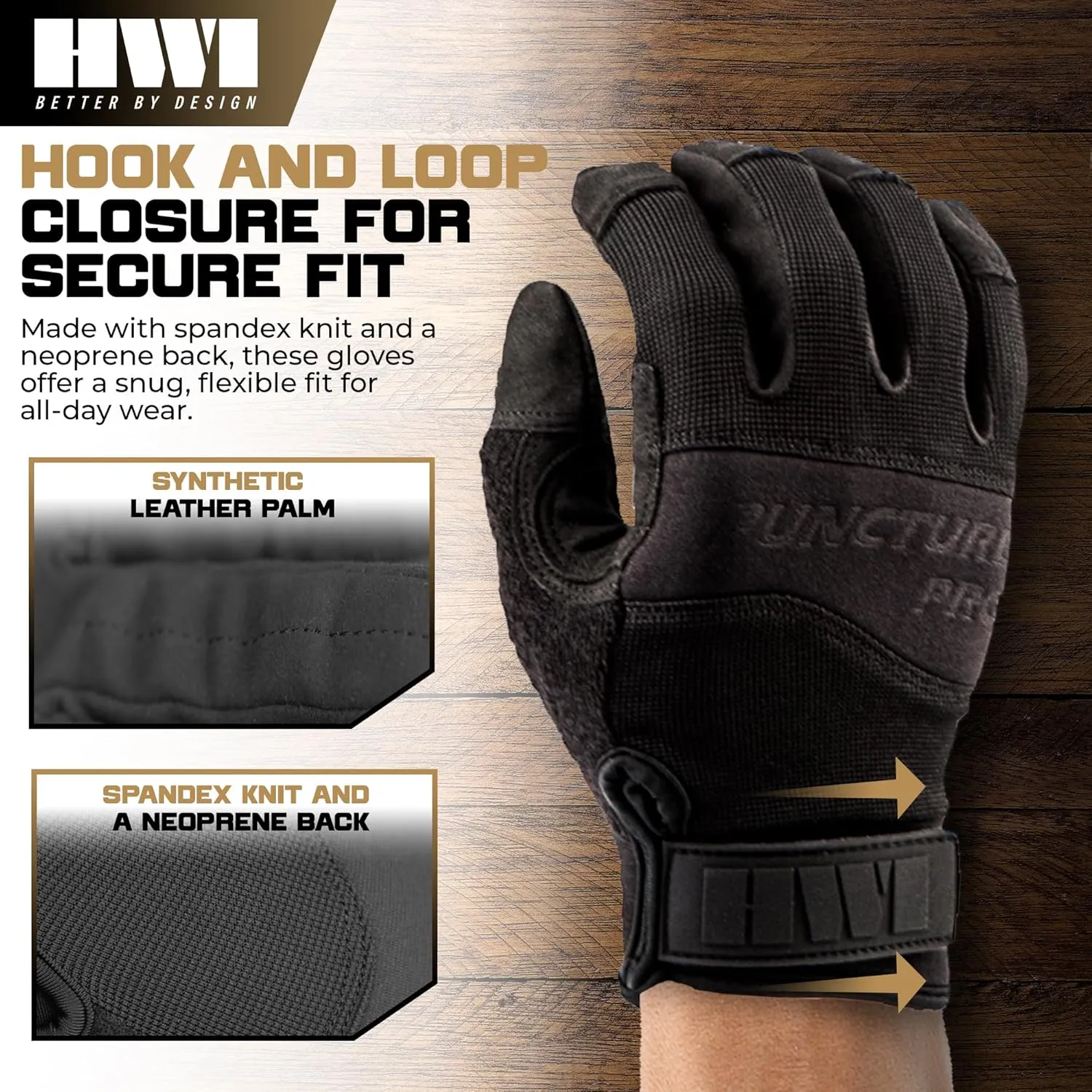HPG100 Puncture Pro Duty Glove Cut-Resistant, Hypodermic Needle Protective, Touchscreen Capable