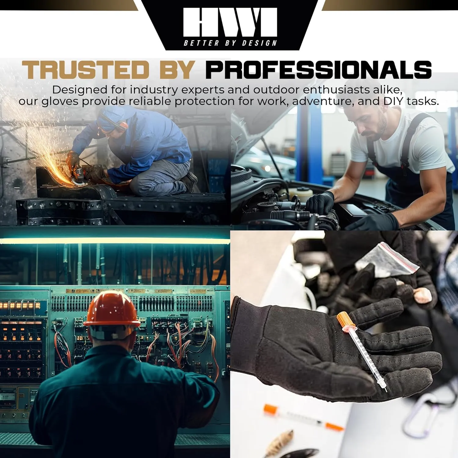 HPG100 Puncture Pro Duty Glove Cut-Resistant, Hypodermic Needle Protective, Touchscreen Capable