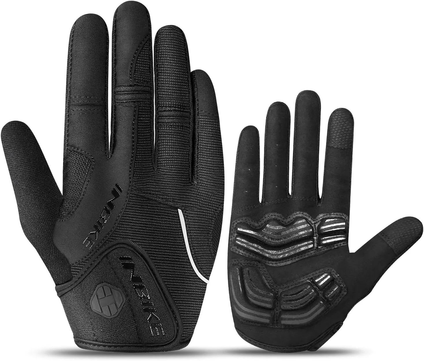 INBIKE 5mm Gel Padded Mens Cycling Gloves Breathable & Wear Resistant