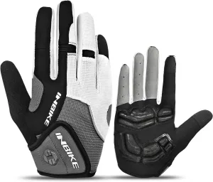 INBIKE 5mm Gel Padded Mens Cycling Gloves Breathable & Wear Resistant