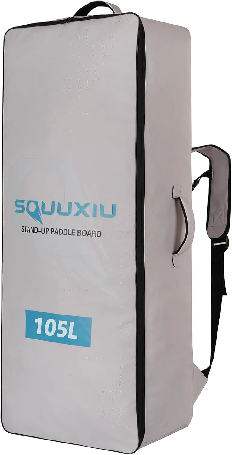 Inflatable Paddleboard Backpack 105L/125L Waterproof with Side Mesh Pocket  Buckle Strap, SUP Surfboard Bag Oxford Cloth Lightweight Paddle Board Backpack for Surfing Paddleboarding