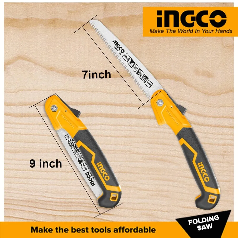Ingco 7″ Folding Saw with Precision Triple Teeth – HFSW18028C