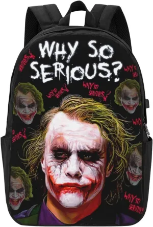 Joker Laptop Backpack Sports Backpack Band Elements Travel Backpack Classic Backpack With USB port