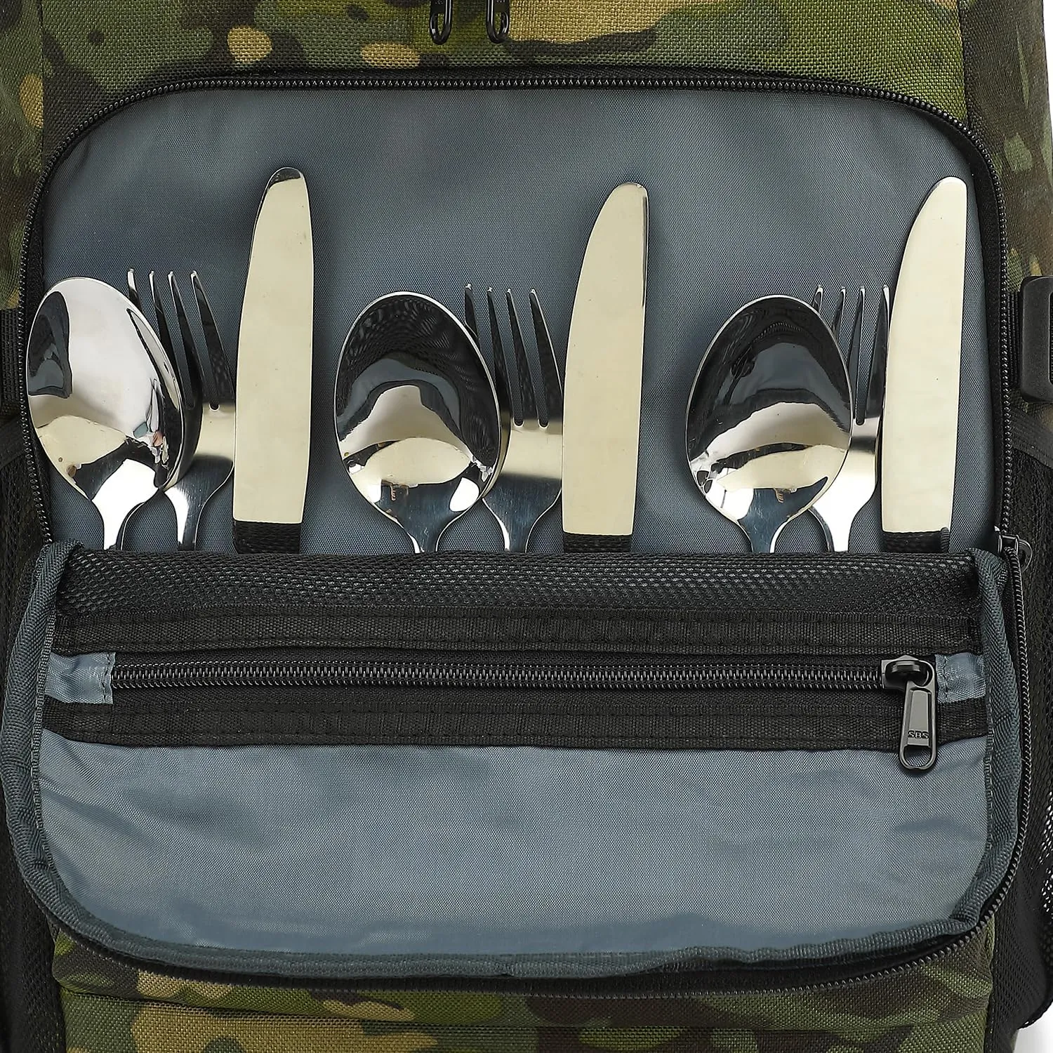Kalesi Cooler Backpack 36 Cans Lightweight Insulated Backpack Cooler Leak-Proof Travel Camping Lunch Backpack Outdoor Cutlery Backpack for Men and Women