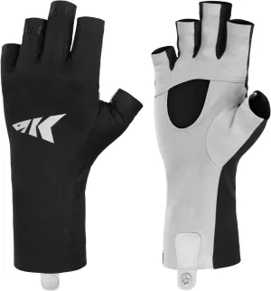 KastKing Ultimate Angler Fingerless SPF Sun Gloves, UPF50  Sun Protection Fishing Gloves, Hydrocool® Technology, Open Palm Design, Extended Cuff UV Protection Gloves for Fishing, Hiking, and Cycling