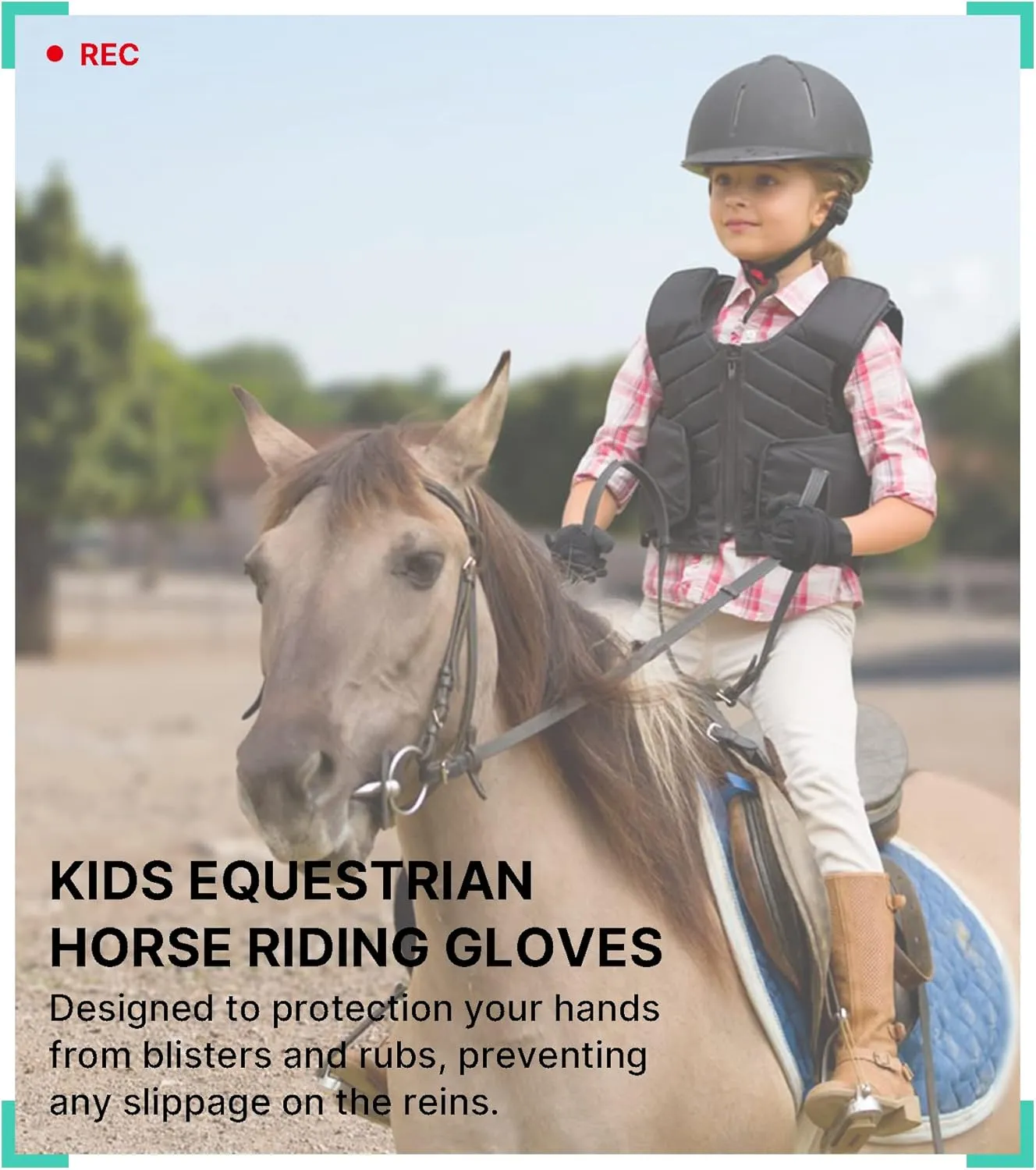 Kids Horse Riding Gloves Boys & Girls Winter Equestrian
