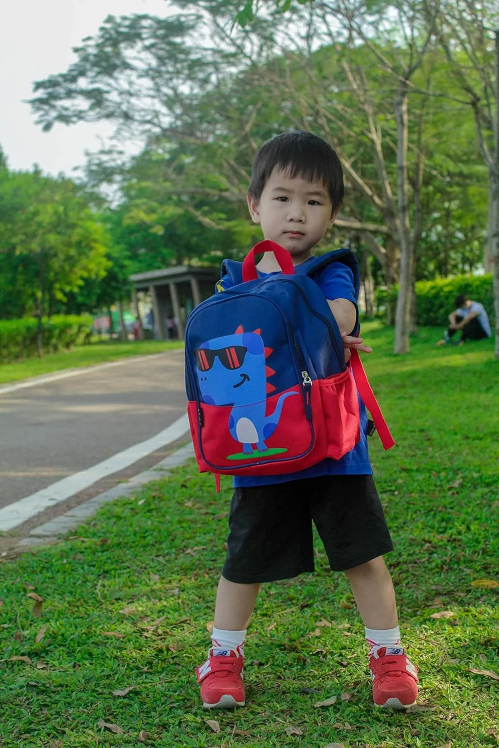 Kids Toddler Preschool Travel Backpack Cool Cute Cartoon Waterproof Daypack (Dinosaur Red)