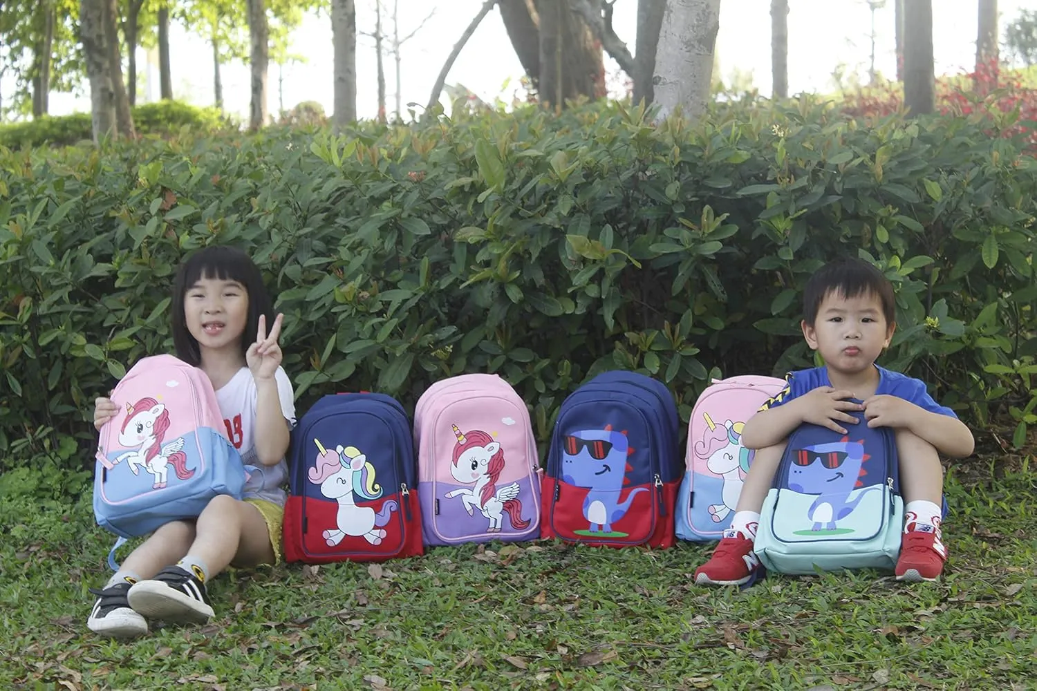 Kids Toddler Preschool Travel Backpack Cool Cute Cartoon Waterproof Daypack (Dinosaur Red)