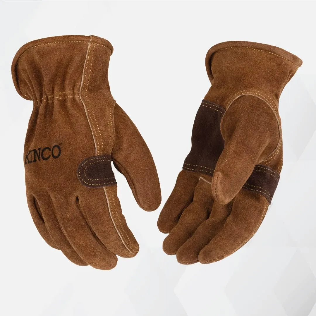 Kinco HydroFlector Water-Resistant Suede Cowhide Leather Fencing and Work Glove, Style 397P