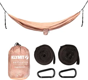 Klymit Camping Hammock 400 lb. Capacity with Heavy Duty Straps and Caribiners - Navigator Series - Pink