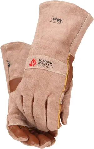 Knox Welding Gloves for Men and Women, Stick Welding Gloves, Heat Resistant Gloves for Work, BBQ, Oven, Grill