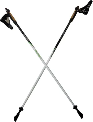 LEKI Nordic Walking Flash Carbon White/Black/Green 110cm