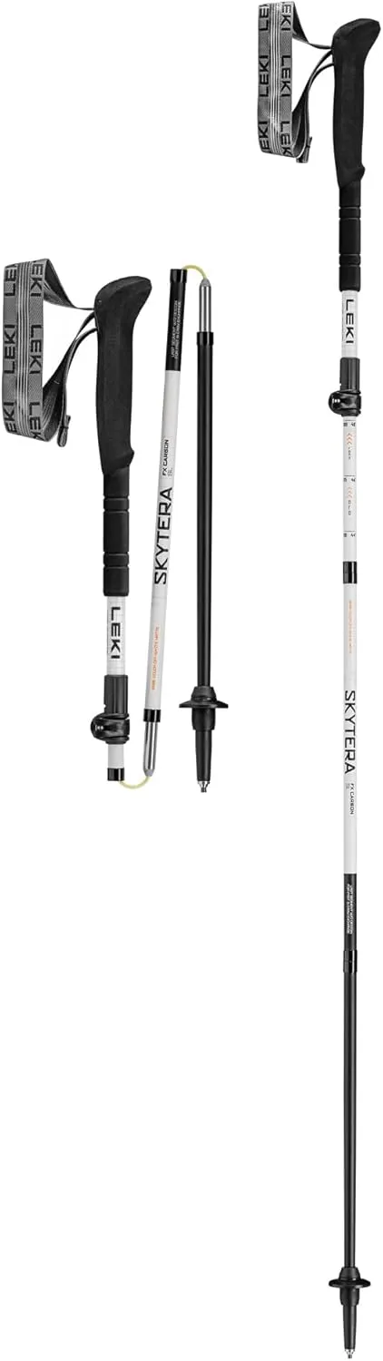 LEKI Skytera FX Carbon SL Collapsible Adjustable Lightweight Walking Poles for Thru-Hiking, Fast-Packing, & Mountaineering