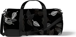 Light Black Vector Doodle Backdrop Vague Sports Bag Tote Bag Waterproof Gym Bag with Shoulder Strap Zipper 2 Side Pockets for Men and Women, Travel and Storage Shoulder Bag.