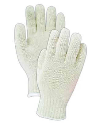 MAGID KnitMaster T1932 Seamless 7 Gauge Cotton/Polyester Knit Gloves, 60 Pairs, Size 9/L, Natural