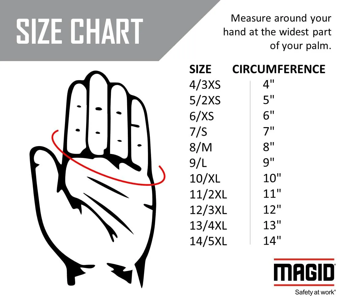 MAGID KnitMaster T1932 Seamless 7 Gauge Cotton/Polyester Knit Gloves, 60 Pairs, Size 9/L, Natural