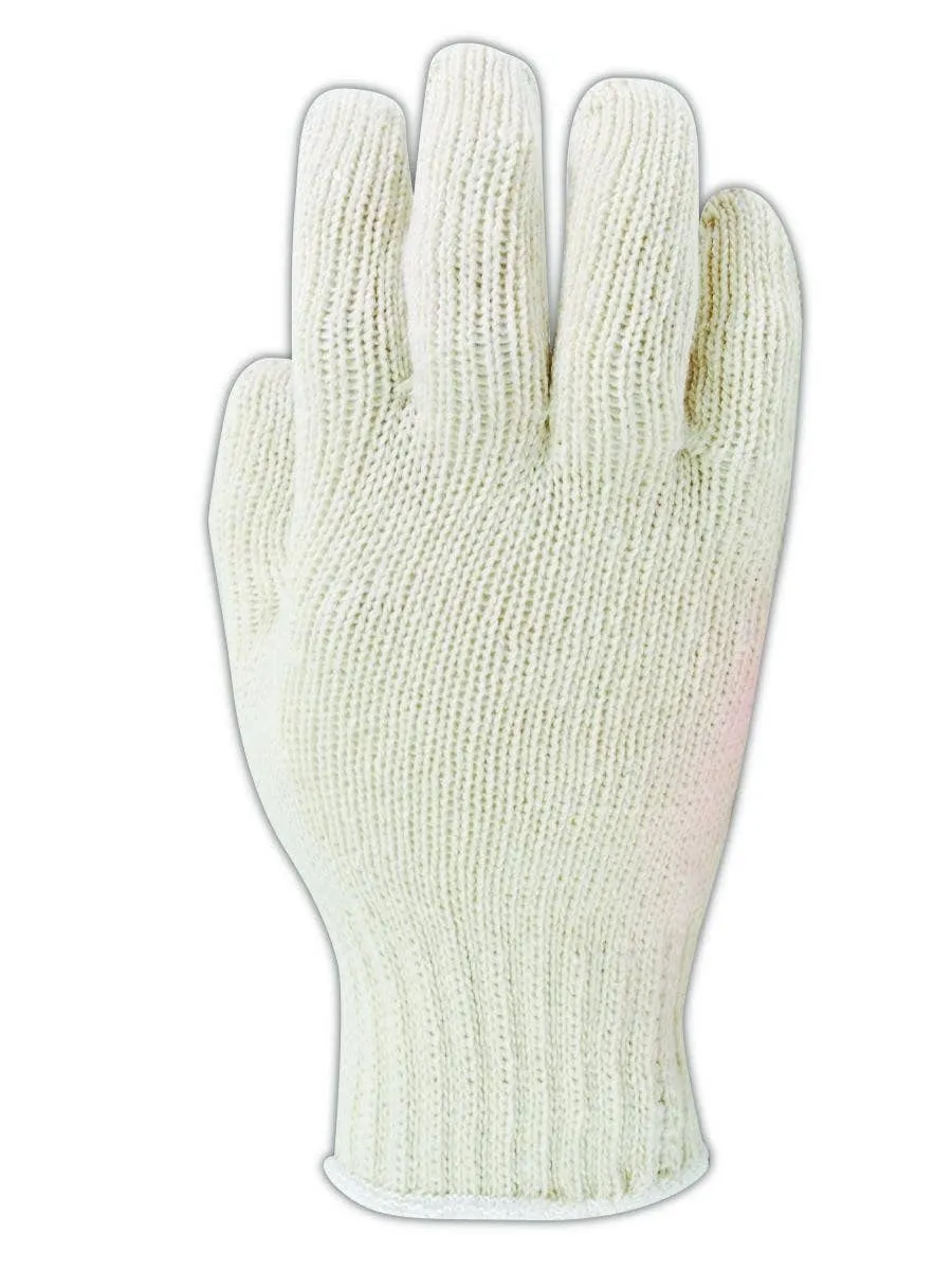 MAGID KnitMaster T1932 Seamless 7 Gauge Cotton/Polyester Knit Gloves, 60 Pairs, Size 9/L, Natural