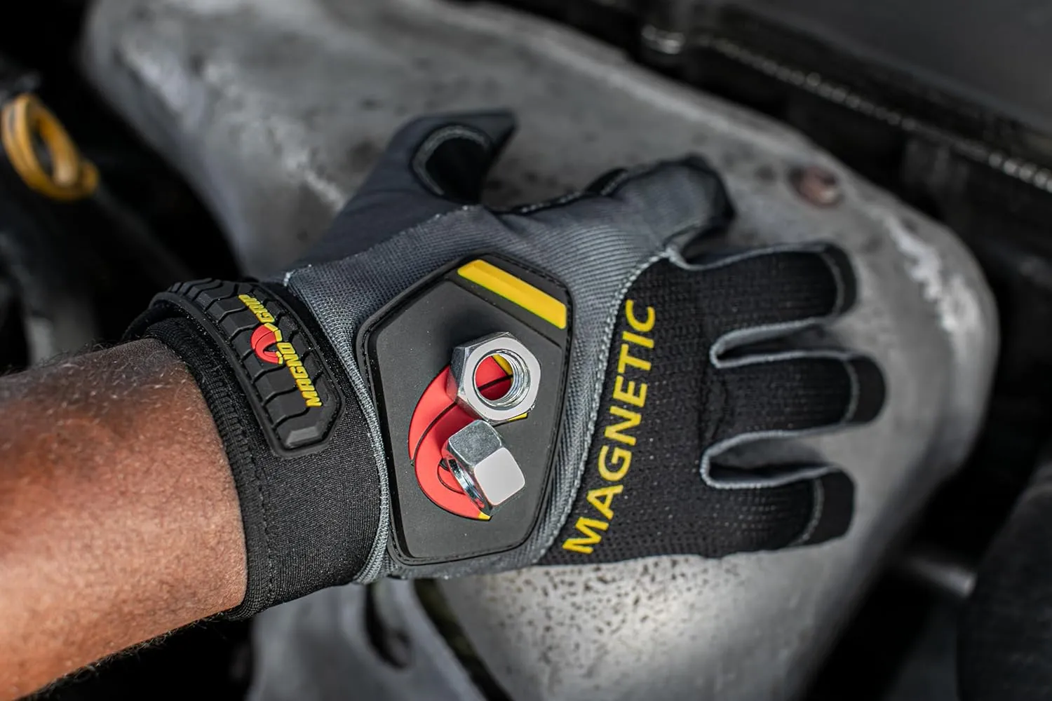 MagnoGrip Pro Performance Work Gloves with Integrated Magnetic Storage, Touchscreen Technology, Impact Resistant
