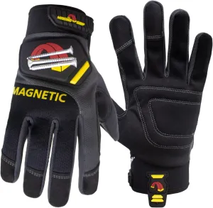 MagnoGrip Pro Performance Work Gloves with Integrated Magnetic Storage, Touchscreen Technology, Impact Resistant