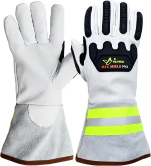 Max Shield Pro Chainsaw Gloves, MIG/TIG, Level 7 Cut Resistant, Level 4 Puncture Resistant, Level 2 Impact Protect