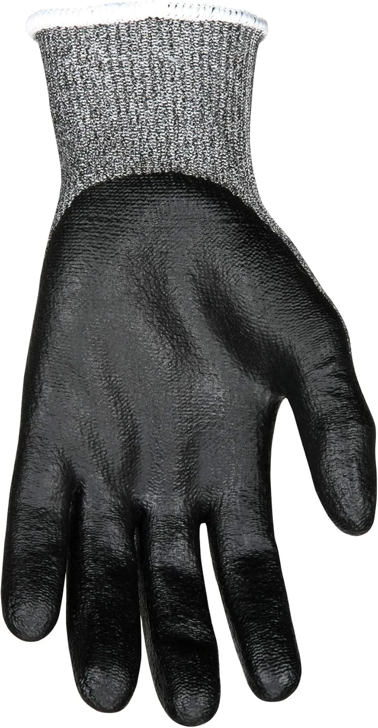 MCR Safety Small Ninja Max 10 Gauge DSM Dyneema Diamond Technology Cut Resistant Gloves With Bi-Polymer Coated Palm