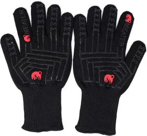 MEATER Mitts - Heat Resistant BBQ Gloves - Premium Cooking Gloves for Grill, Smoker, Oven, and Baking - Non-Slip, High-Temperature Protection, Extra Long Cuffs
