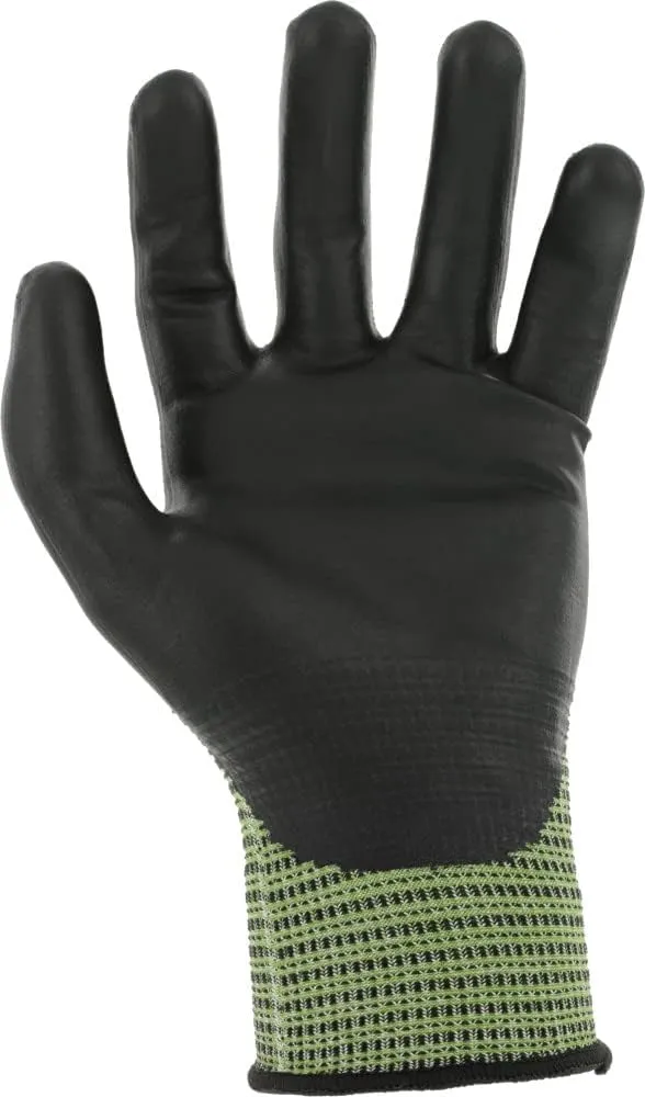 Mechanix Wear: ANSI A3 Cut Resistant Urethane Coated SpeedKnit Work Gloves - Touch Capable, Strong Grip in Dry & Wet Conditions (Green, Medium)