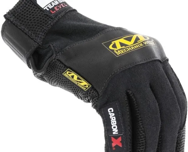 Mechanix Wear CarbonX Level 1 Fire Protection Gloves - Genuine Leather Extreme Heat & Flame Resistant Gloves - Heavy Duty High Temperature Resistance - Medium - Black