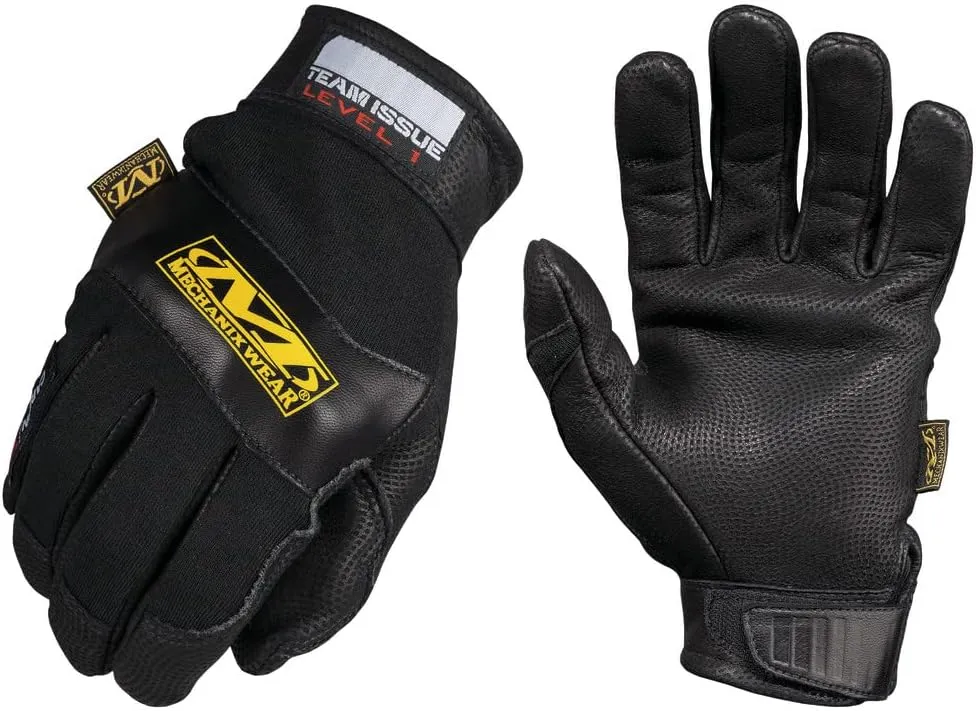 Mechanix Wear CarbonX Level 1 Fire Protection Gloves - Genuine Leather Extreme Heat & Flame Resistant Gloves - Heavy Duty High Temperature Resistance - Medium - Black