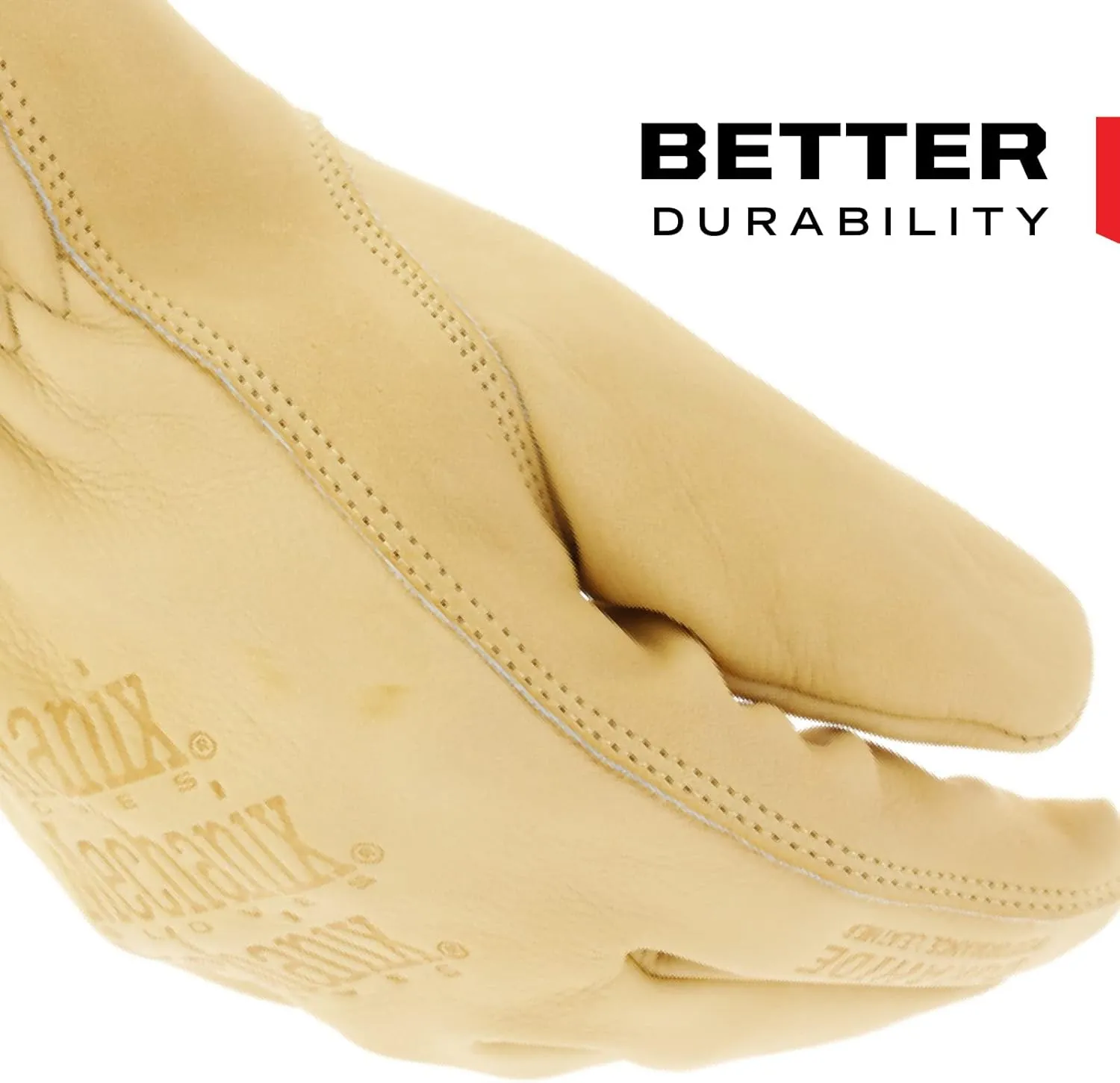 Mechanix Wear: Cow Leather Driver Glove with Durahide Water Resistant Technology, Quick Fitting Safety Work Gloves (Tan, X-Large)