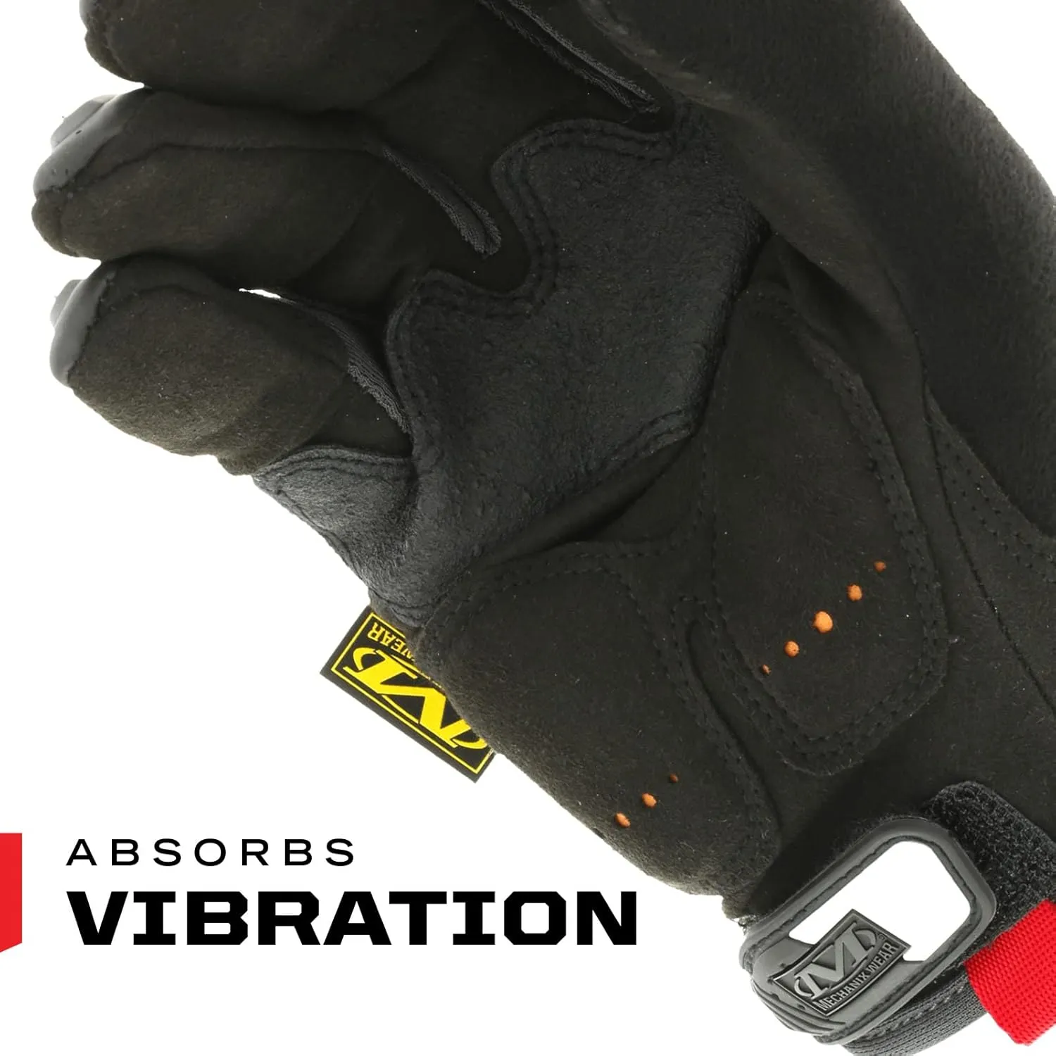 Mechanix Wear M-Pact Impact Resistant Work Gloves - Durable Safety Gloves for Men - Touchscreen Capable - Machine Washable - Breathable - Small - Black