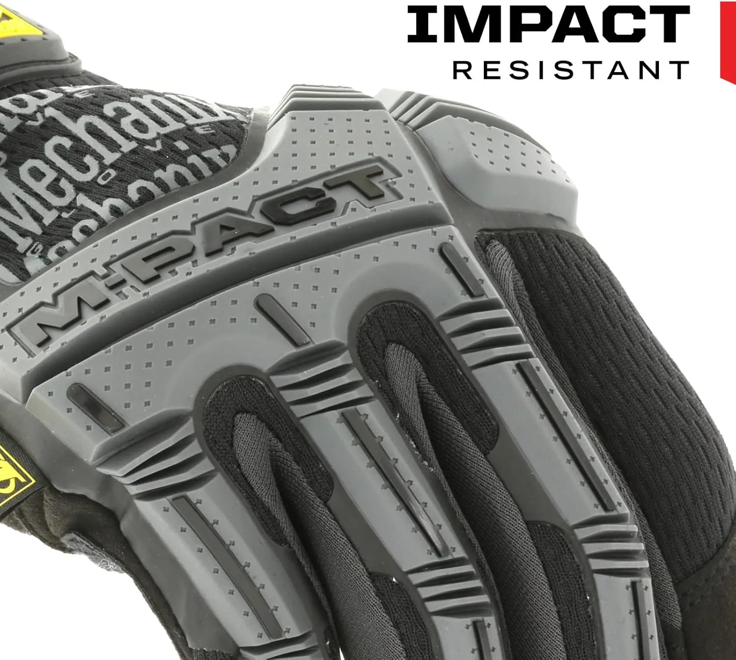 Mechanix Wear M-Pact Impact Resistant Work Gloves - Durable Safety Gloves for Men - Touchscreen Capable - Machine Washable - Breathable - Small - Black