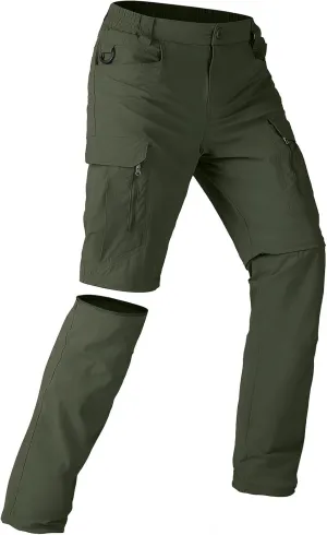 Mens Hiking Pants Convertible Lightweight Quick Dry Zip Off Waterproof Outdoor Travel Fishing Hunting Pants