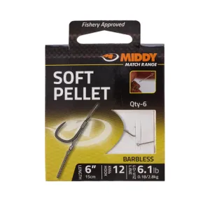 Middy Soft Pellet Hooks to Nylon