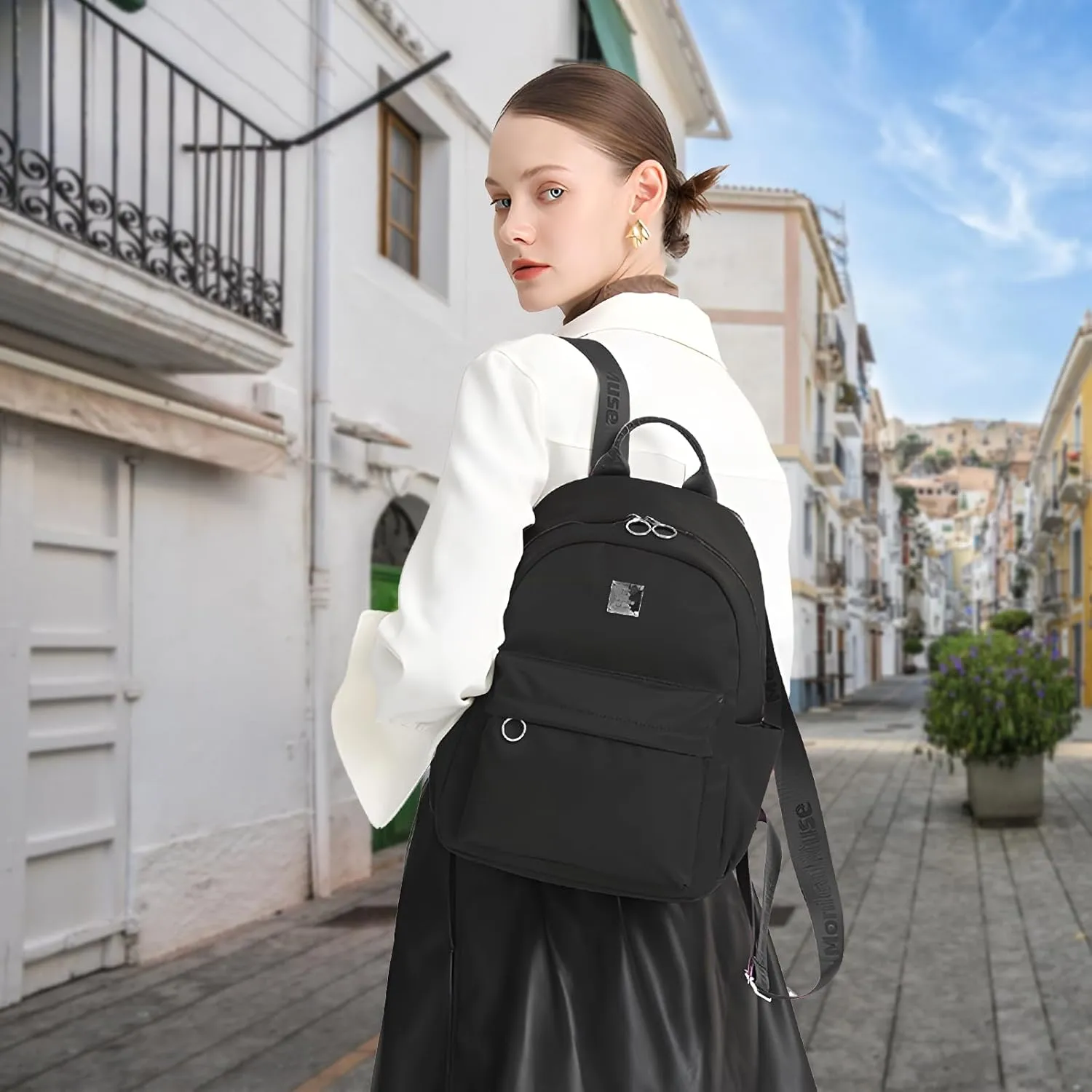 Mini Backpack for Women, Small Backpack Purse Cute Daypacks Stylish Bags, Lightweight Travel Backpack for College Shopping Work Dating, Black