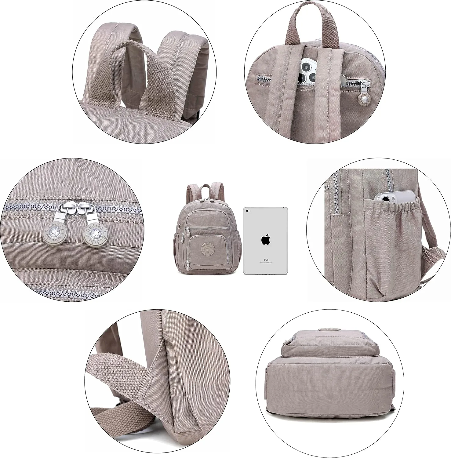 Mini Hiking Waterproof Laptop Backpack Purse for Women and Men,Travel Backpack 8.6L