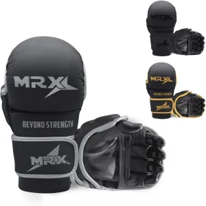 MRX MMA Professional Protective Grappling Gloves 7oz Muay Thai Training Kickboxing Punching Sparring Sports Cage Fighting Combat Glove Boxing Punching Glove Mitts