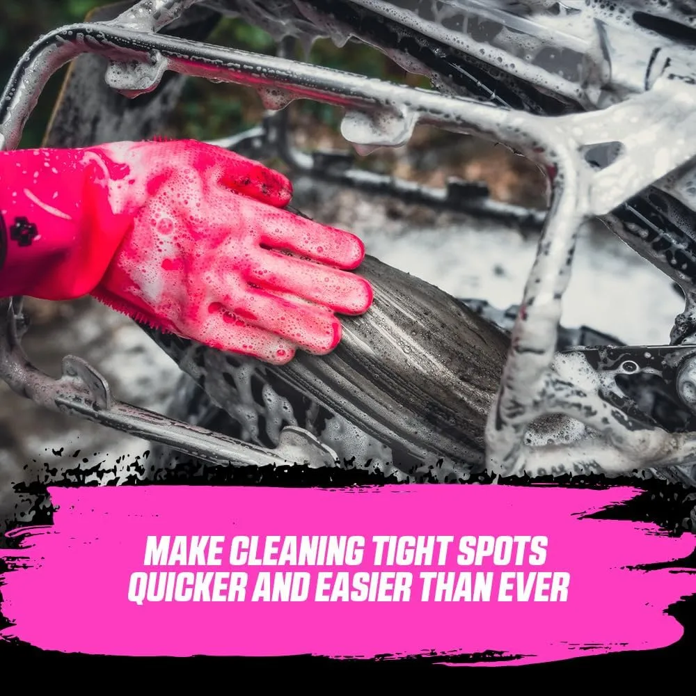 Muc Off Deep Scrubber Gloves M, Pink