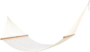 Nags Head Hammocks Clock Out Cloud Bella Dura Quilted Hammock, Constructed of Durable Fabrics, Cumaru Spreader Bar, Rolled Rim Grommets, Galvanized Hardware, Handcrafted in The Carolinas