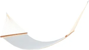 Nags Head Hammocks Festoon Mist Bella Dura Quilted Hammock, Constructed of Durable Fabrics, Cumaru Spreader Bar, Rolled Rim Grommets, Galvanized Hardware, Handcrafted in The Carolinas