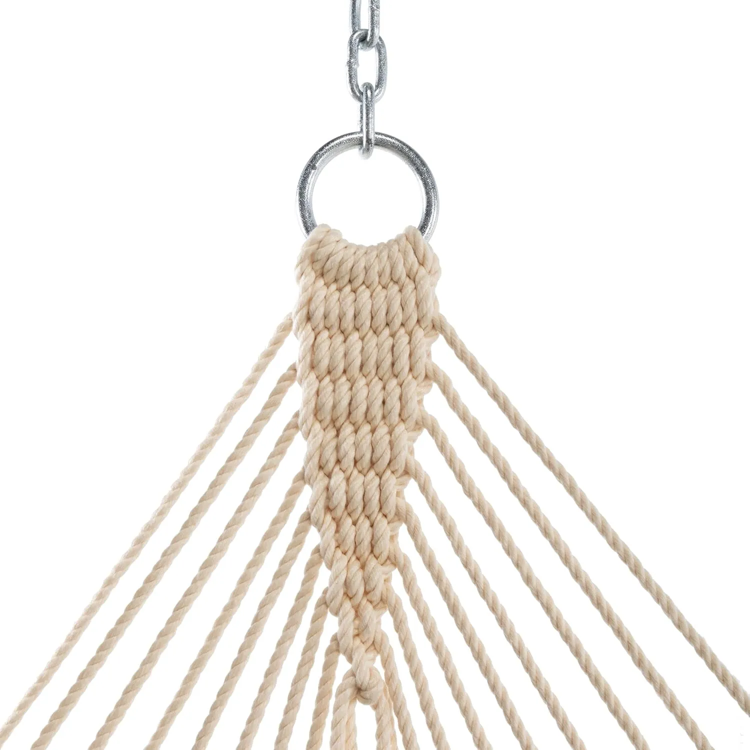 Nags Head Hammocks Gateway Indigo Sunbrella Quilted Hammock, Constructed of Durable Fabrics, Cumaru Spreader Bar, Rolled Rim Grommets, Galvanized Hardware, Handcrafted in The Carolinas