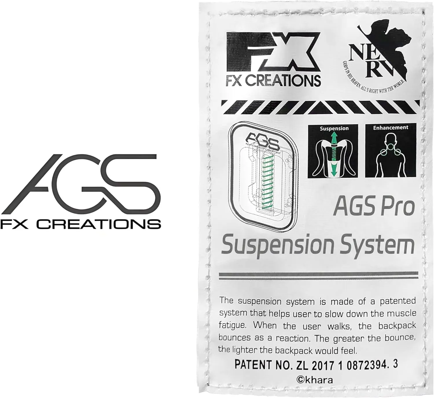 Neon Genesis Evangelion Anti-Gravity System Suspension Rebound Decompression Backpack by Fx Creations
