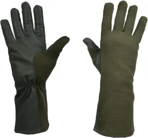 Nomex Flight Gloves, Leather Work Gloves for Men, Soft Durable Sheep Skin Leather Driving, Flying, Gardening Hunting Gloves