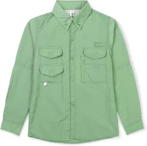 OCHENTA Boys' Button Down Long Sleeve Fishing Shirt Quick-Dry UV Sun Protection Outdoor Tops